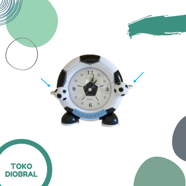 Jam Weker lucu bentuk bola / Jam beker bola goyang