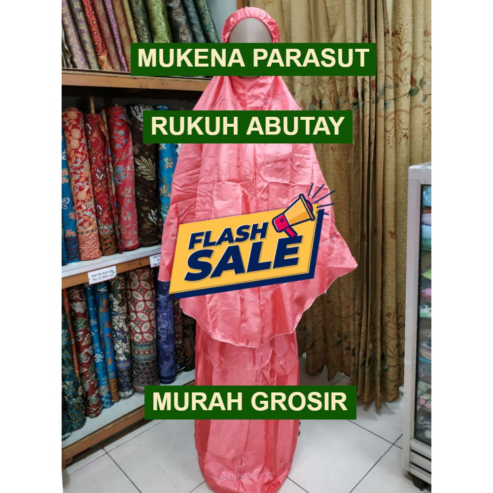Mukena Parasut / Mukenah Parasit Abutay / Rukuh Murah grosir