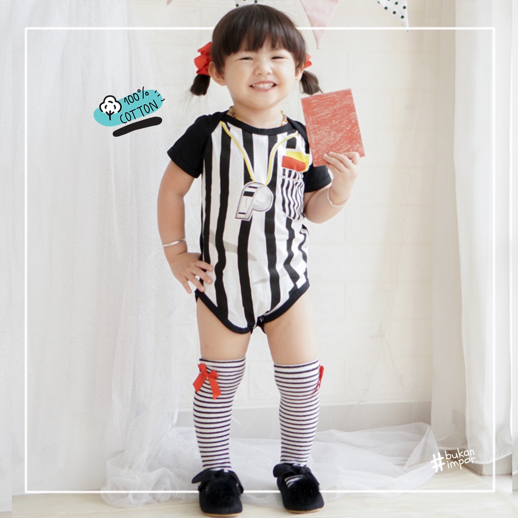 ✔️baju bayi jumper bayi ✔️ lucu model wasit / referee baby✔️