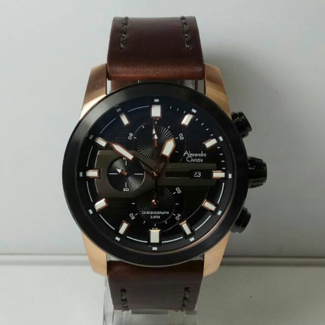 Jam tangan Alexandre Christie AC 6270 rose gold