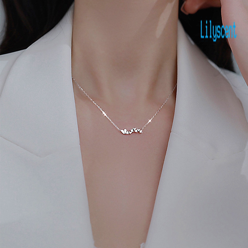 Kalung Rantai Dengan Liontin Bentuk Hati Bahan Cubic Zirconia Untuk Pesta Pernikahan