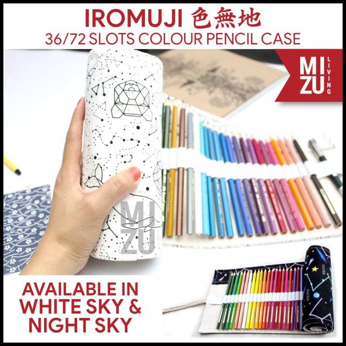

Mizu Iromuji 36/72 Colour Pencil Case Tas Tempat Pensil Warna Gulung