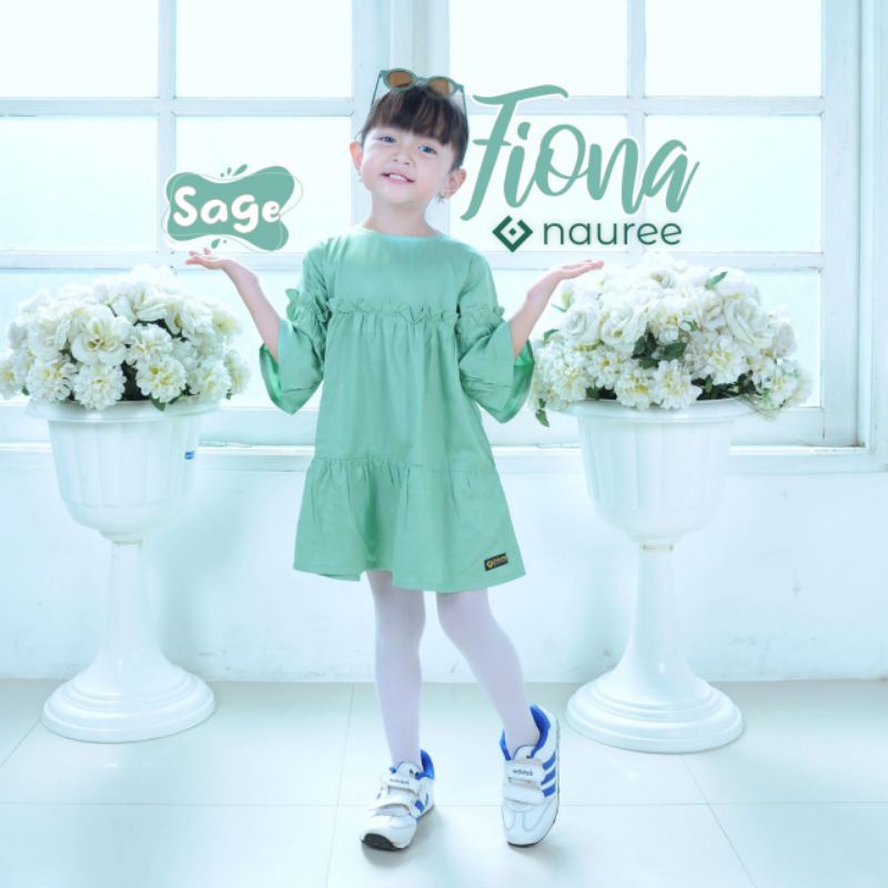 Nauree - Dress Anak perempuan Fiona Sage Rayon Twill