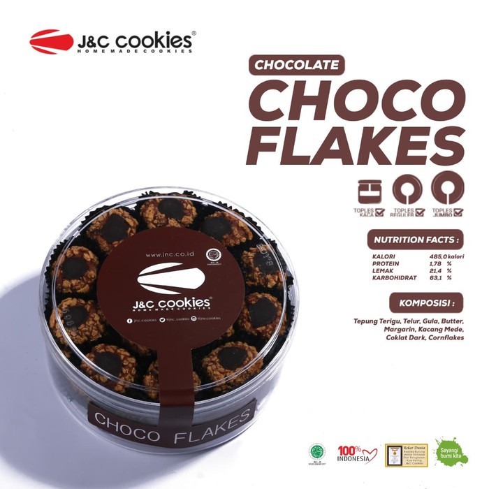 

Kue Kering JnC Cookies Bandung Choco Flakes