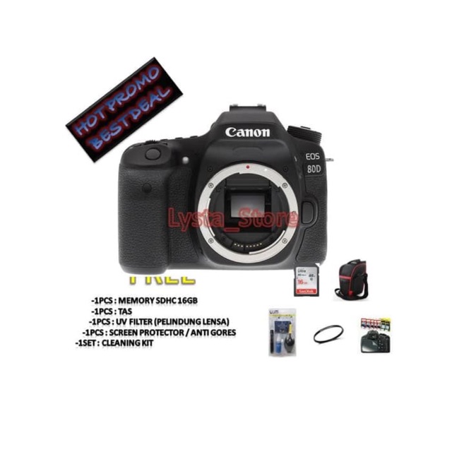 CANON 80D BODY ONLY