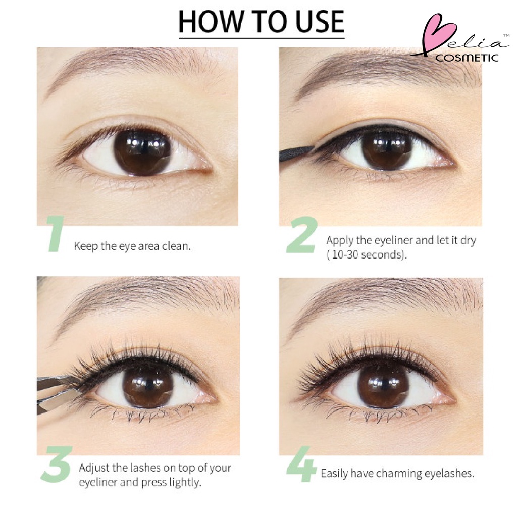 ❤ BELIA ❤ GLAMFIX Adhesive Lash Series | Lem Bulu Mata 2in1 bisa untuk Eyeliner | GLAM FIX Alat Kecantikan Makeup YOU | BPOM