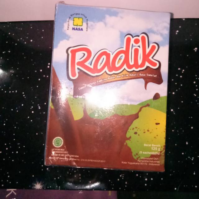 

RADIK Susu kambing etawa krim nabati rasa MADU COKLAT penambah nafsu makan balita