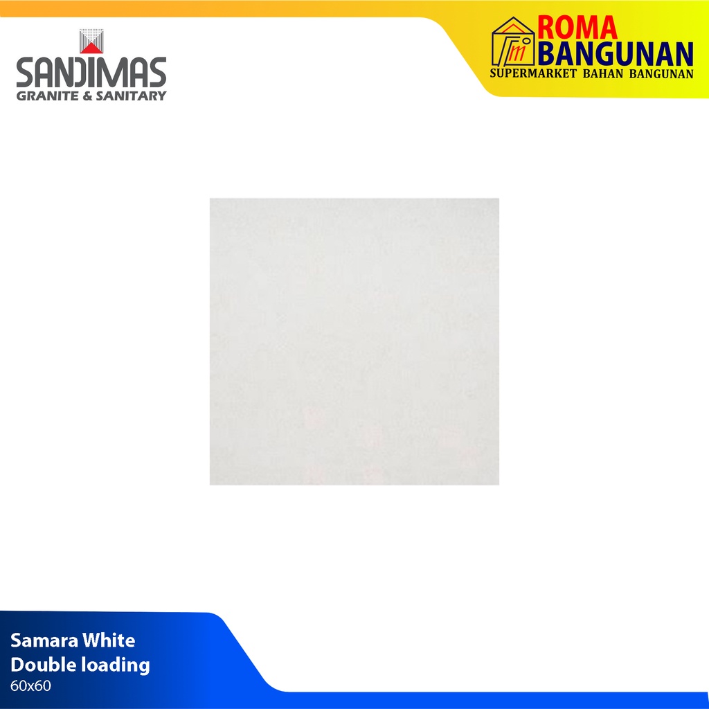 Sandimas Granite Lantai / Granite Samara White Double Loading 60X60