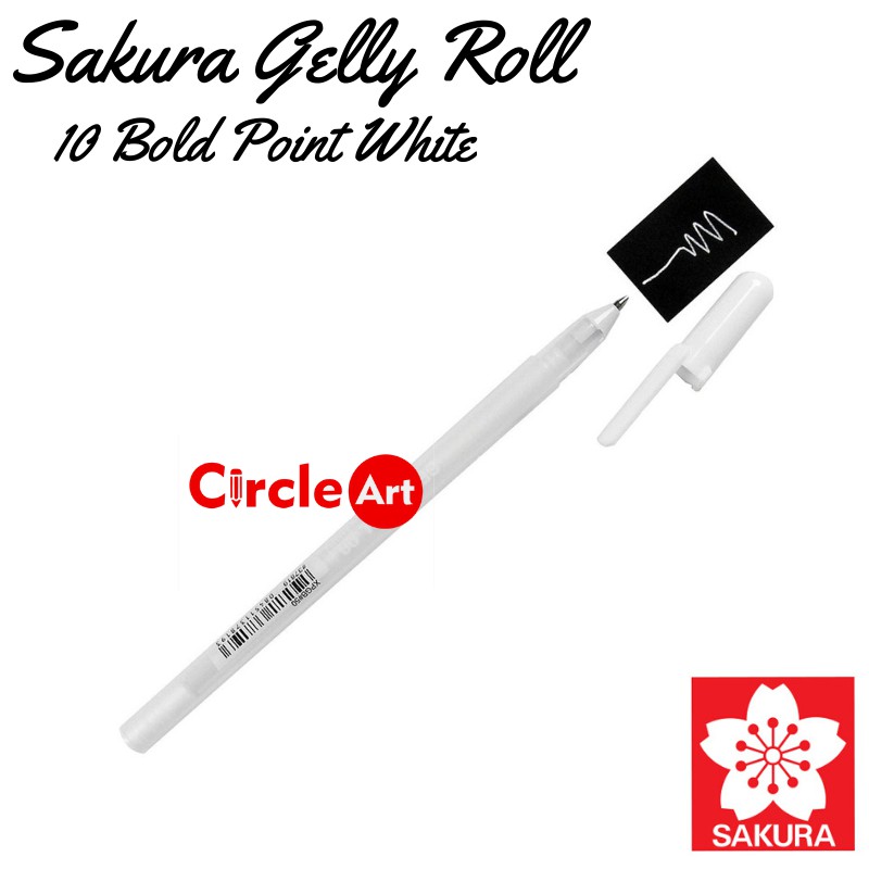 

Sakura Gelly Roll Classic White Ukuran 0.5 mm - 0.8 mm - 1.0 mm / Pulpen Putih Sakura
