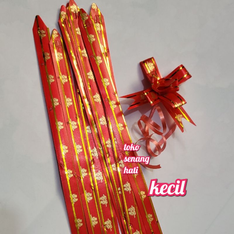 

pita serut wedding / pita shuangxi kecil / pita sangjit