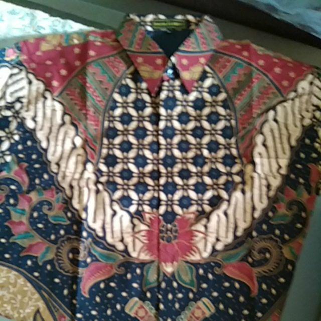 Setyo Prabu Sogan Kemeja Batik Pria Full Furing Solo Katun Primisima Batik Cabut Seragaman