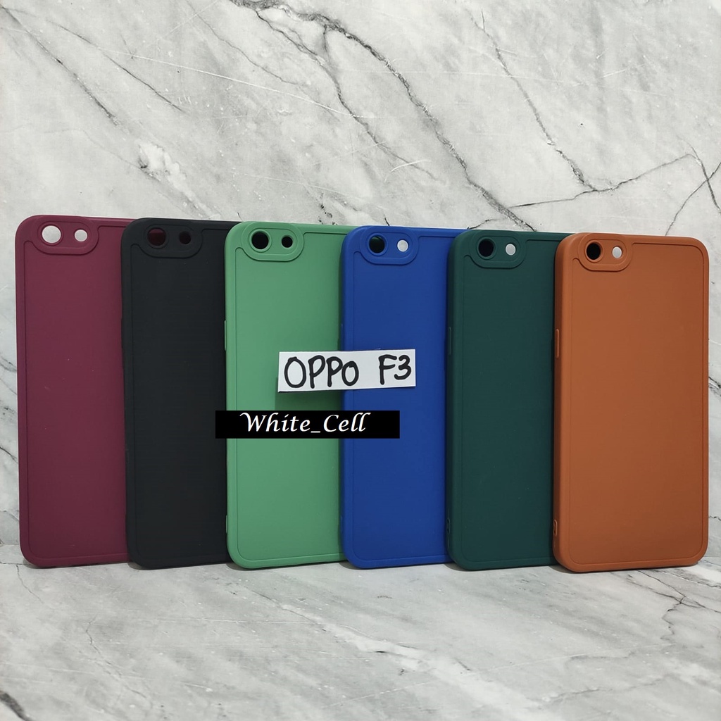 ProCamera SoftCase Full Cover Matte Edge Case Oppo F7 F3 SenseAcc