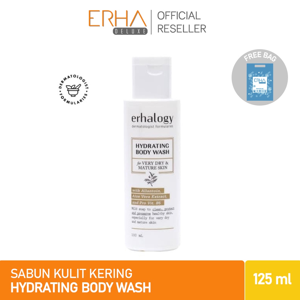 ERHA Sabun Tubuh Erhalogy Hydrating Body Wash - Pelembab Kulit Kering