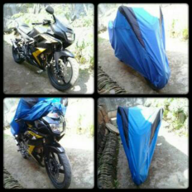 Cover Sarung  Motor sport Anti Air Untuk  CBR /R15 /NINJA/ VIXION/ TIGER / CB150 dan sejenisnya