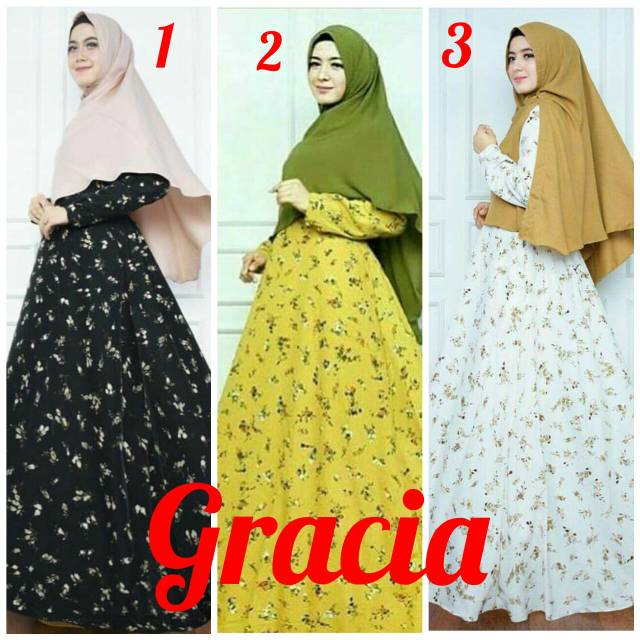 Gamis dress syari Monalisa gracia