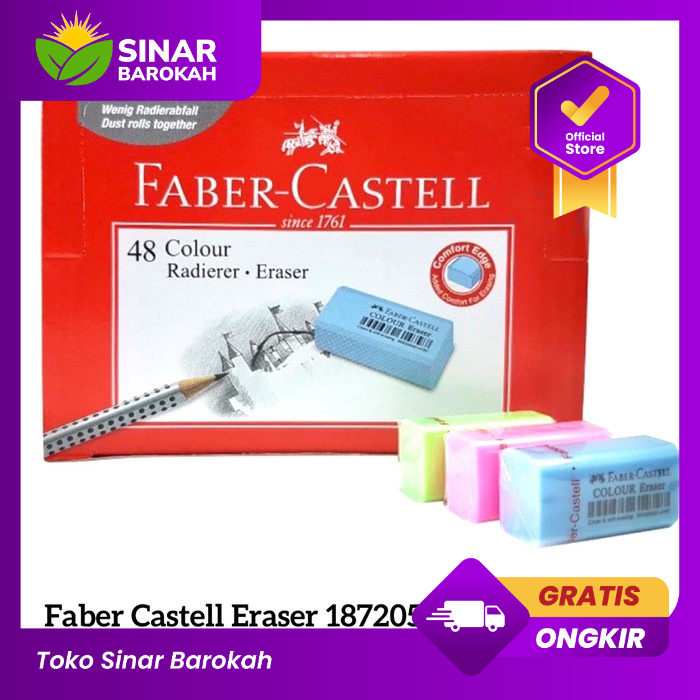 

PENGHAPUS PENSIL/PENCIL ERASER COLOUR FABER-CASTELL 187205