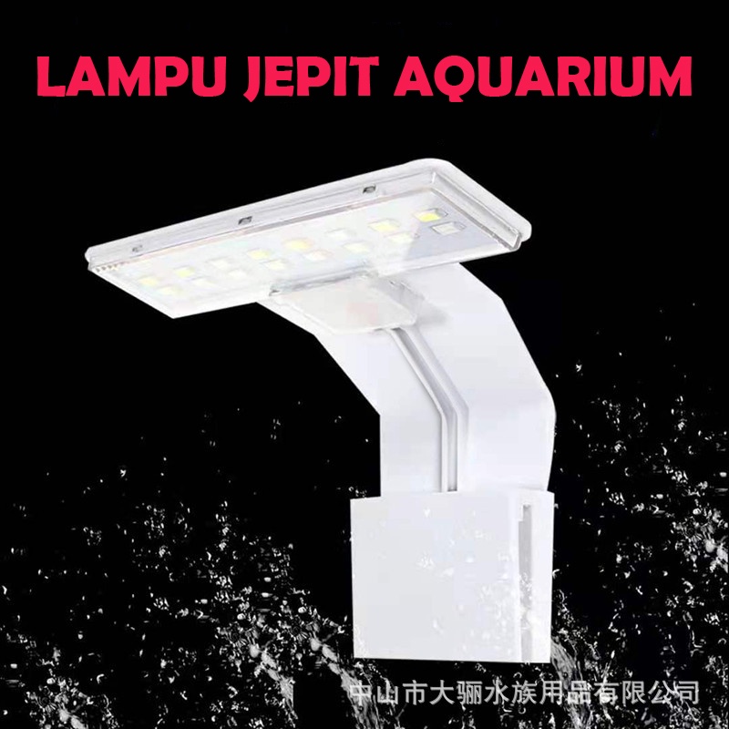 LED X3 Ultrathin Clamping Light Lampu Jepit Aquarium Aquascape