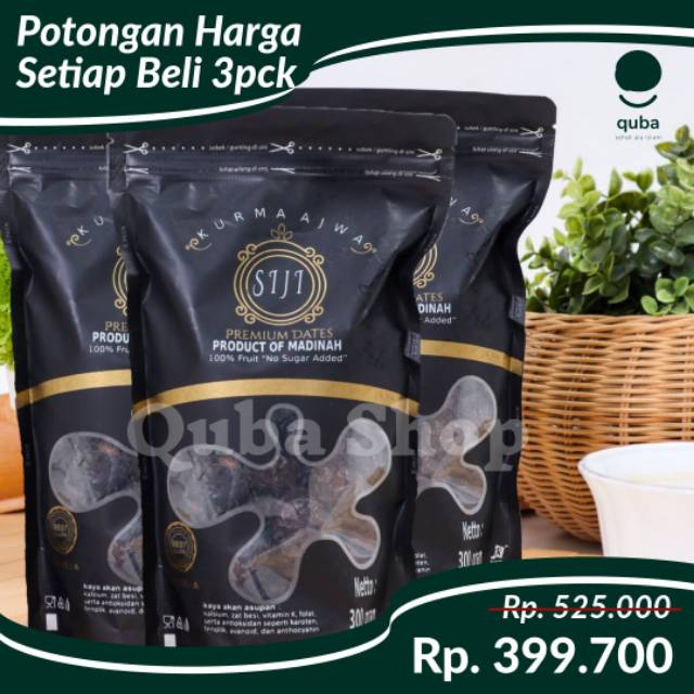 

TERLARIS ISI 3PCK KURMA AJWA PREMIUM GRADE A SIJI KURMA NABI ASLI MADINAH OLEH-OLEH HAJI