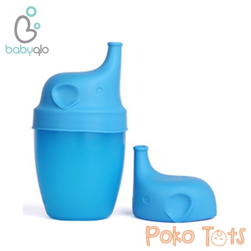 BabyQlo Elephant Sippy Lid Tutup Cangkir dan Botol Bentuk Gajah Silicone