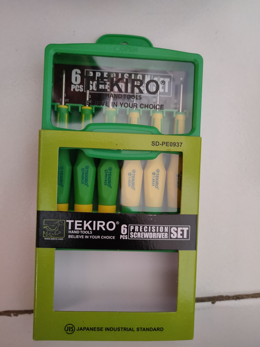 Tekiro Obeng Presisi Kaca Mata/hp/jam - Precision Srewdriver Set 6 Pcs