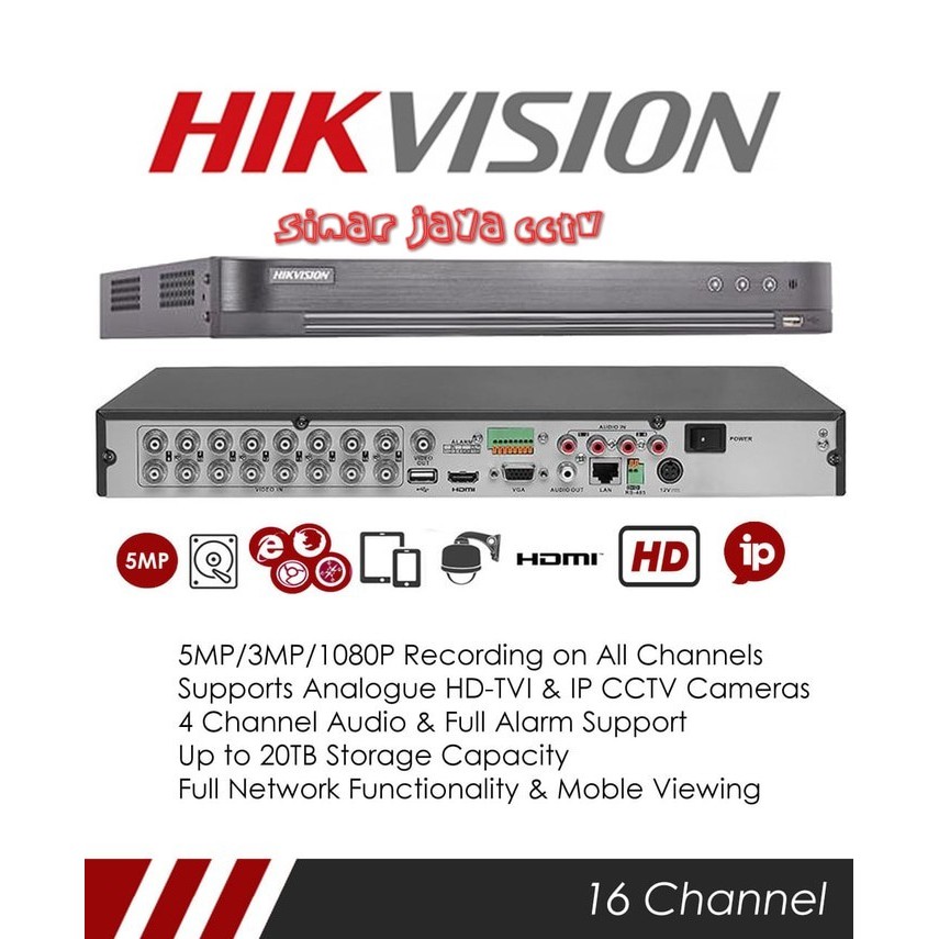 PROMO DVR 16CHANEL HIKVISION DS-7216HUHI-K2/S(3MP-5MP)