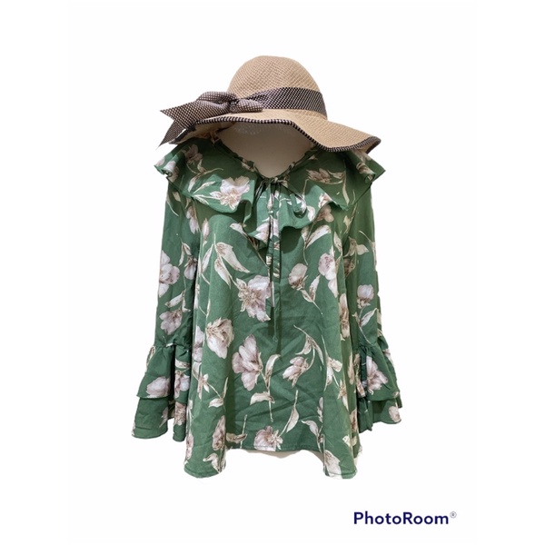 korean blouse shabby flowy