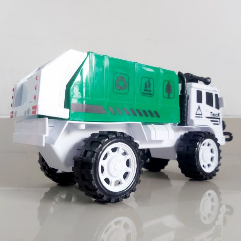 mainan truk angkut sampah tarik - mobil mobilan truck anak laki cowok