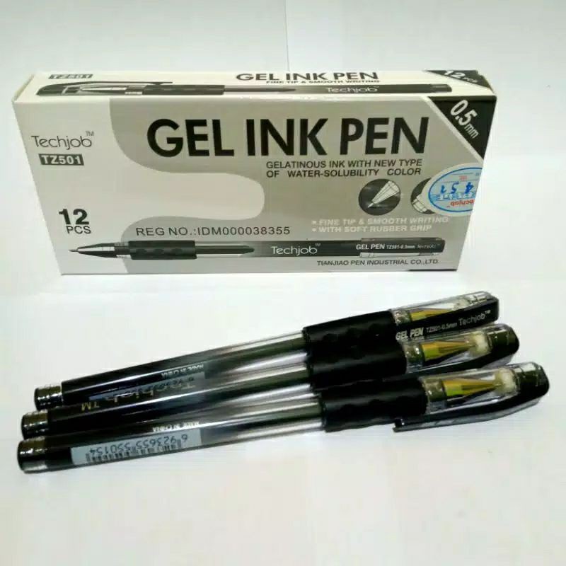 

Gel Ink Pen / Pulpen Gel / Gel pen Tizo Techjob 7Z501 0.5mm ( 12 Pcs )