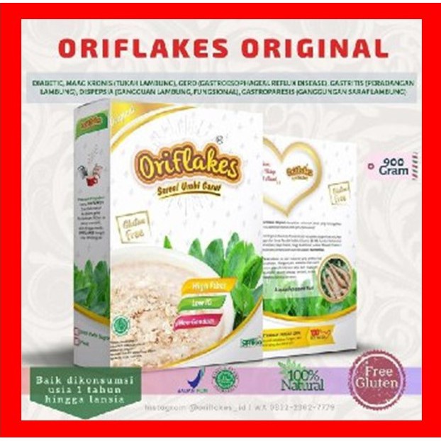 

ORIFLAKES ASAM LAMBUNG ARROWROOT SEREAL UMBI GARUT original 900gr solusi MAAG, ASAM LAMBUNG, GERD