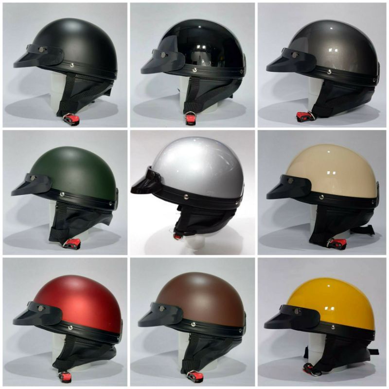 HELM BOGO CETOK CHIP POLOS SLETING | RESLETING