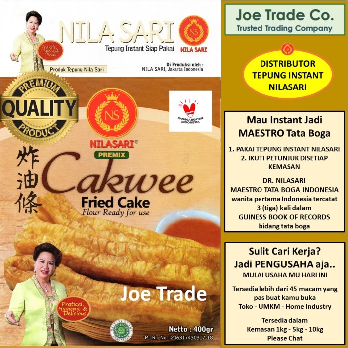 

TERBARU Tepung Cakwe 400 gr Tepung Instant Premix Cakwee Nilasari
