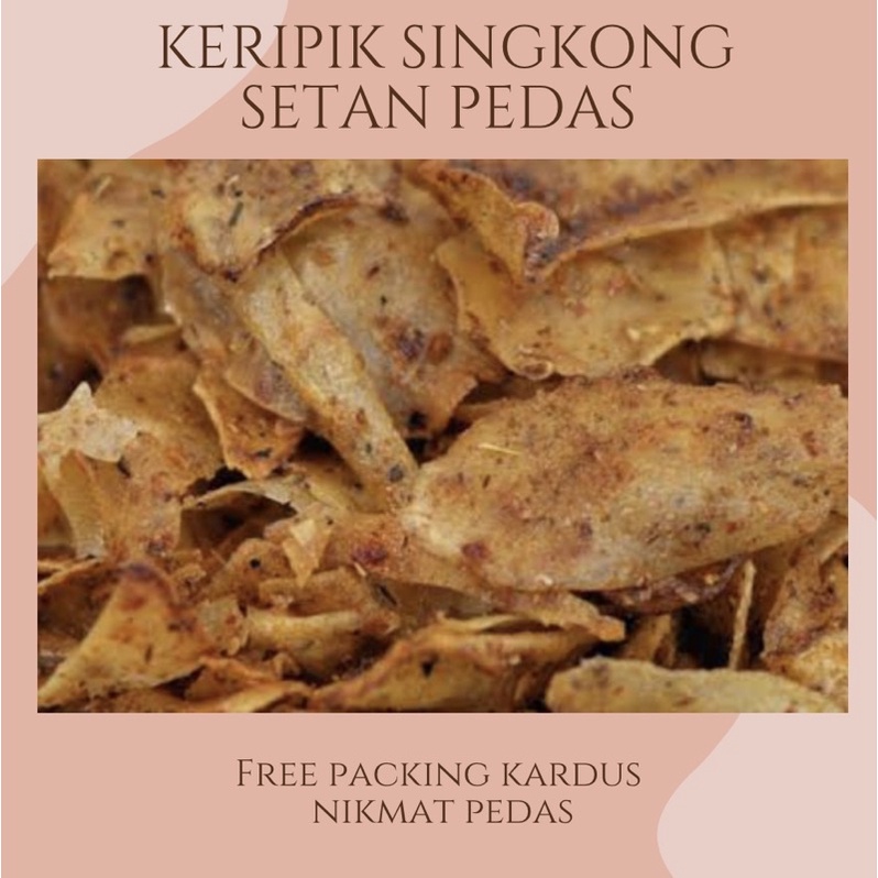 

KERIPIK SINGKONG SETAN PEDAS 250gr / KERIPIK SINGKONG PEDAS / CEMILAN KILOAN