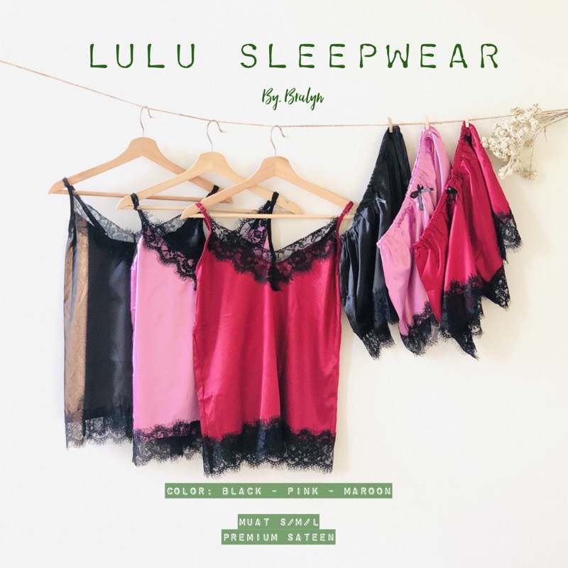 Lingeri murah LULU SLEEPWEAR SET (set piyama, sleepwear )