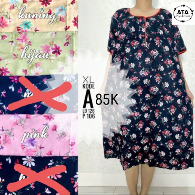 Daster Katun Jepang Jumbo LD 126cm