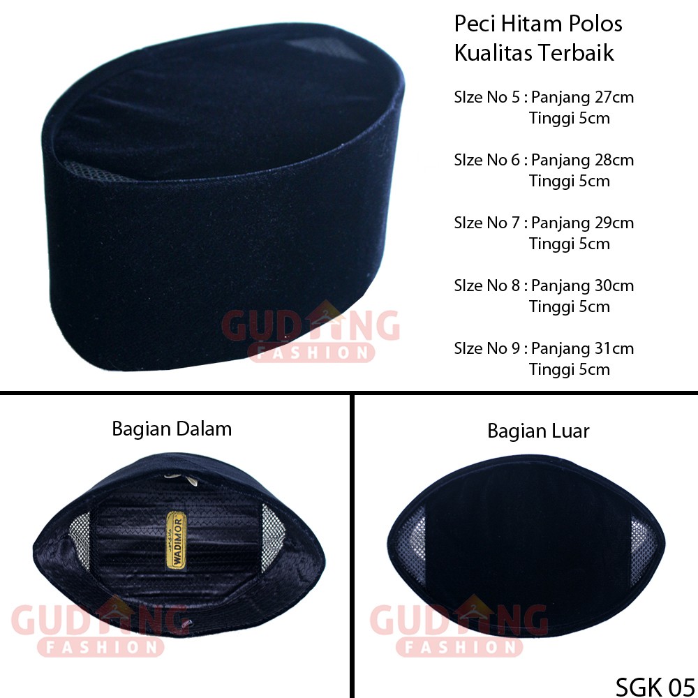 Songkok Muslim Hat Terbaru - SGK 05