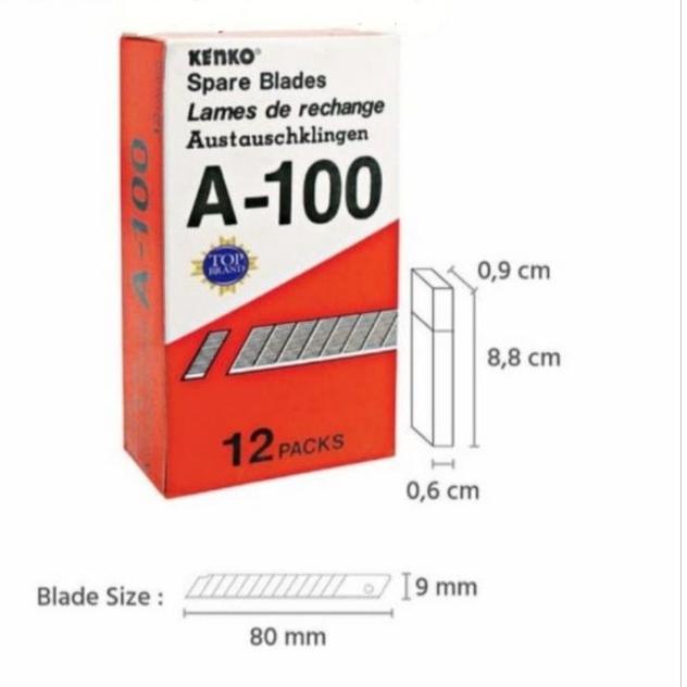 

Laris|SQ17|ISI CUTTER KENKO A-100 (harga perpack isi 12 tube)