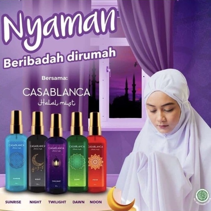 Casablanca Halal Mist 100 ml|Parfum Casablanca HALAL 100% Original
