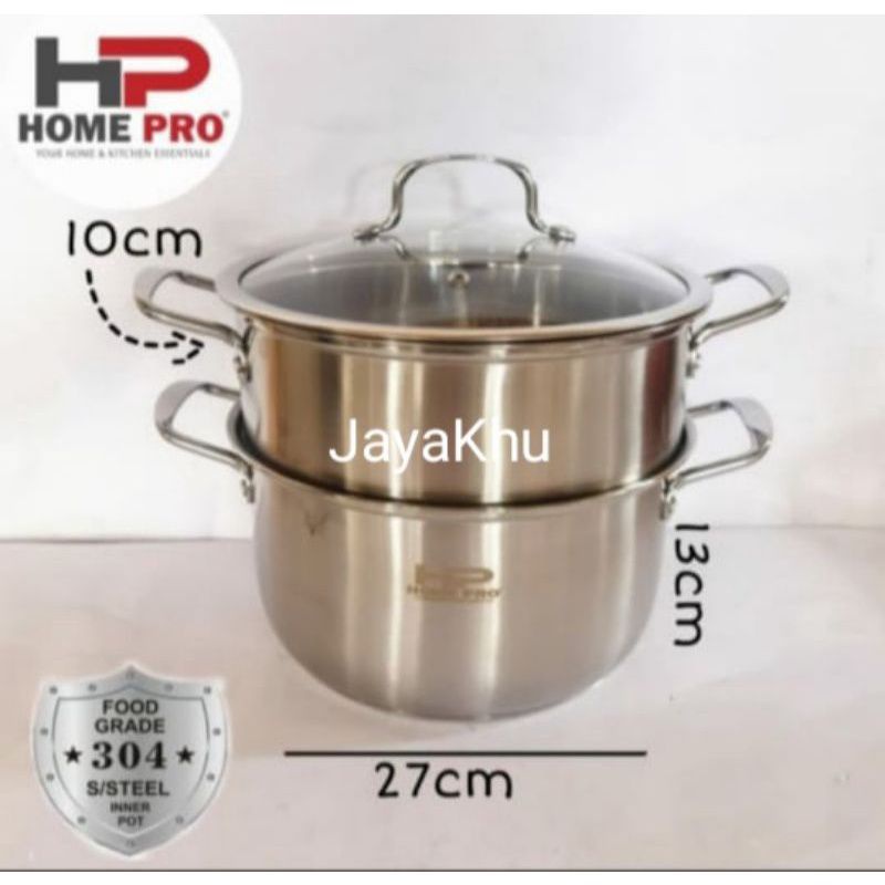 panci kukusan steamer stainless tebal home pro