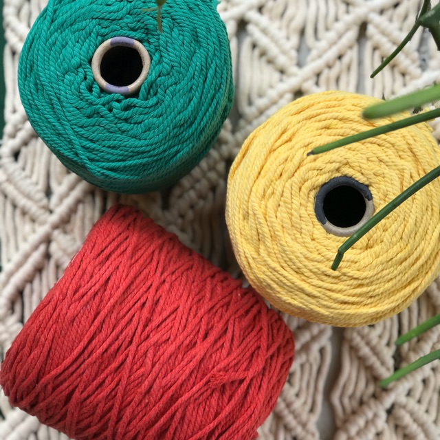 Tali katun macrame / tali makrame warna