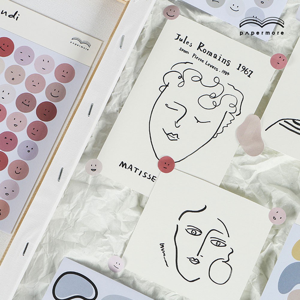 Morandi Series Kawaii Cute Sticker DIY Journal Scrapbooking Stickers Diary Stationery Supplies