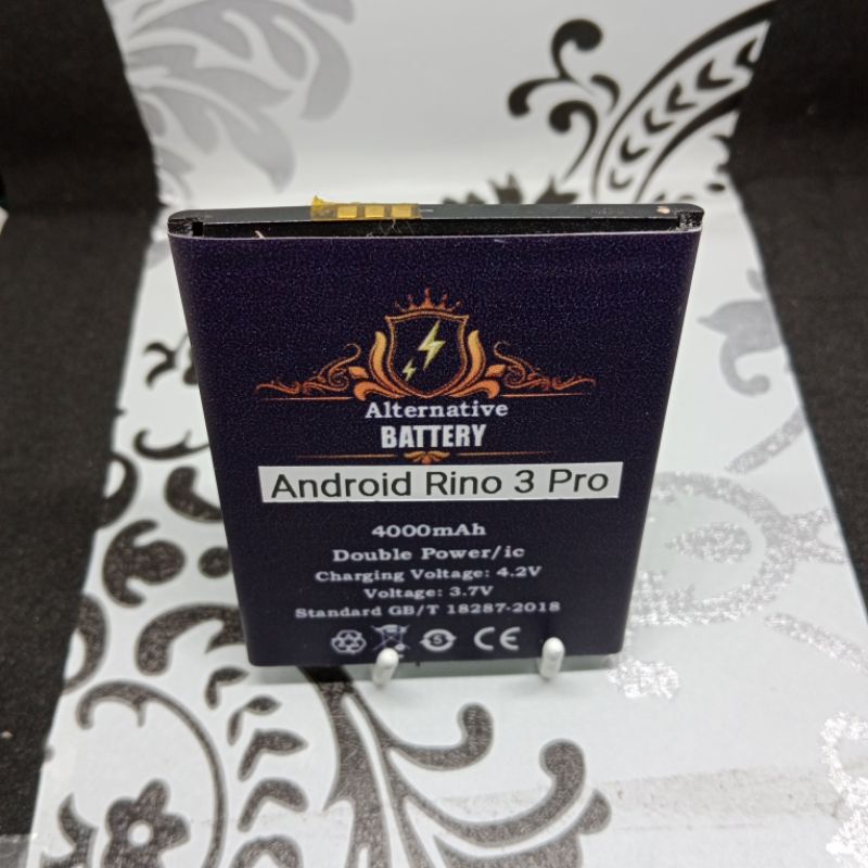 Batrai Android china Rino 3 pro Batre modif konektor tengah Baterai Battery