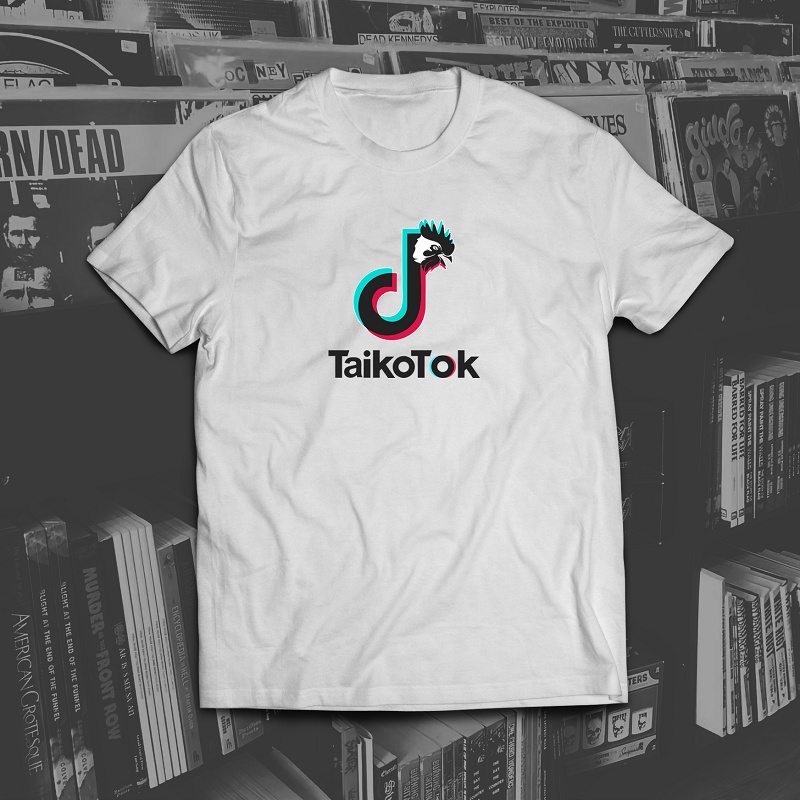 KAOS LOGO TIKTOK PARODY TAI KOTOK PLESETAN LUCU OVERSIZE VIRAL
