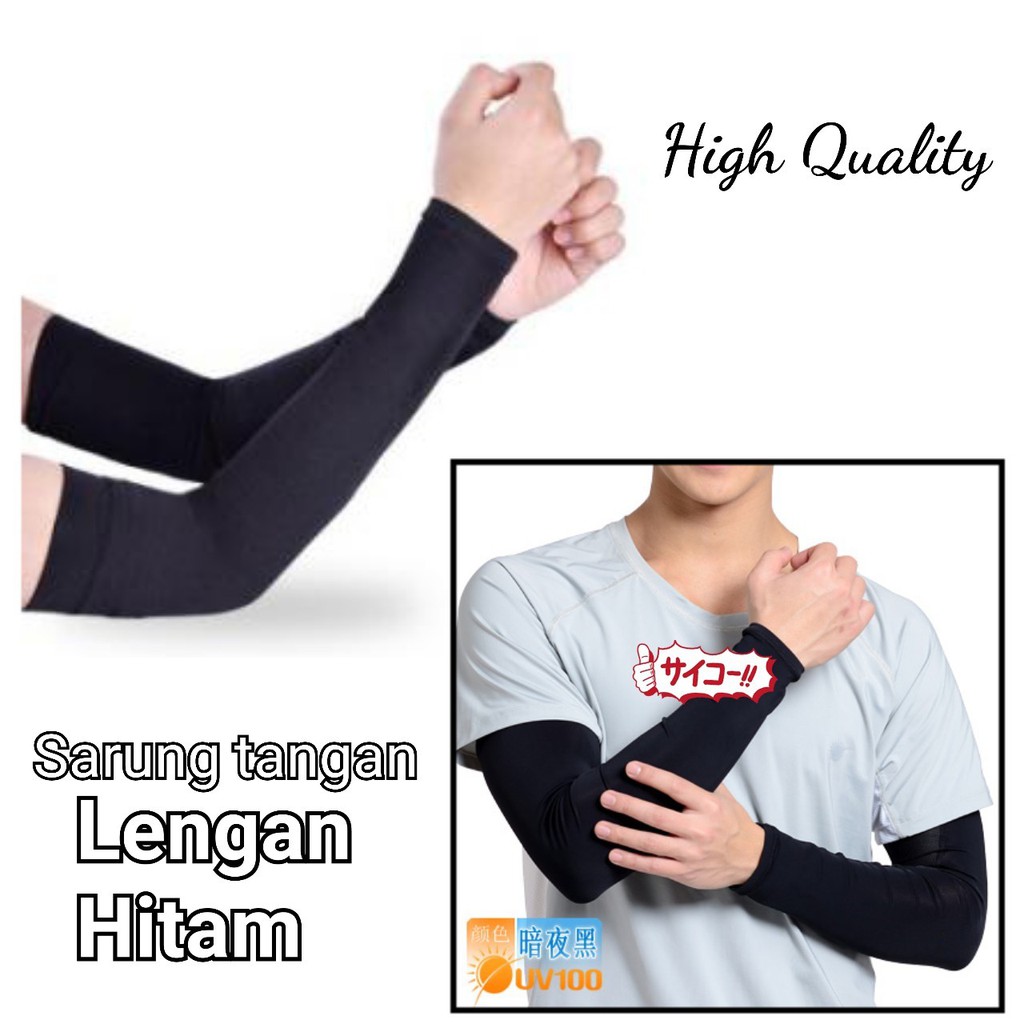 Sarung Tangan Lengan Hitam Panjang Ankle Viveana Sarung Tangan Lengan Polos Shopee Indonesia