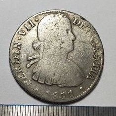 SILVER COIN / KOIN PERAK / HISPAN  FERDIN V11 8R TAHUN 1811