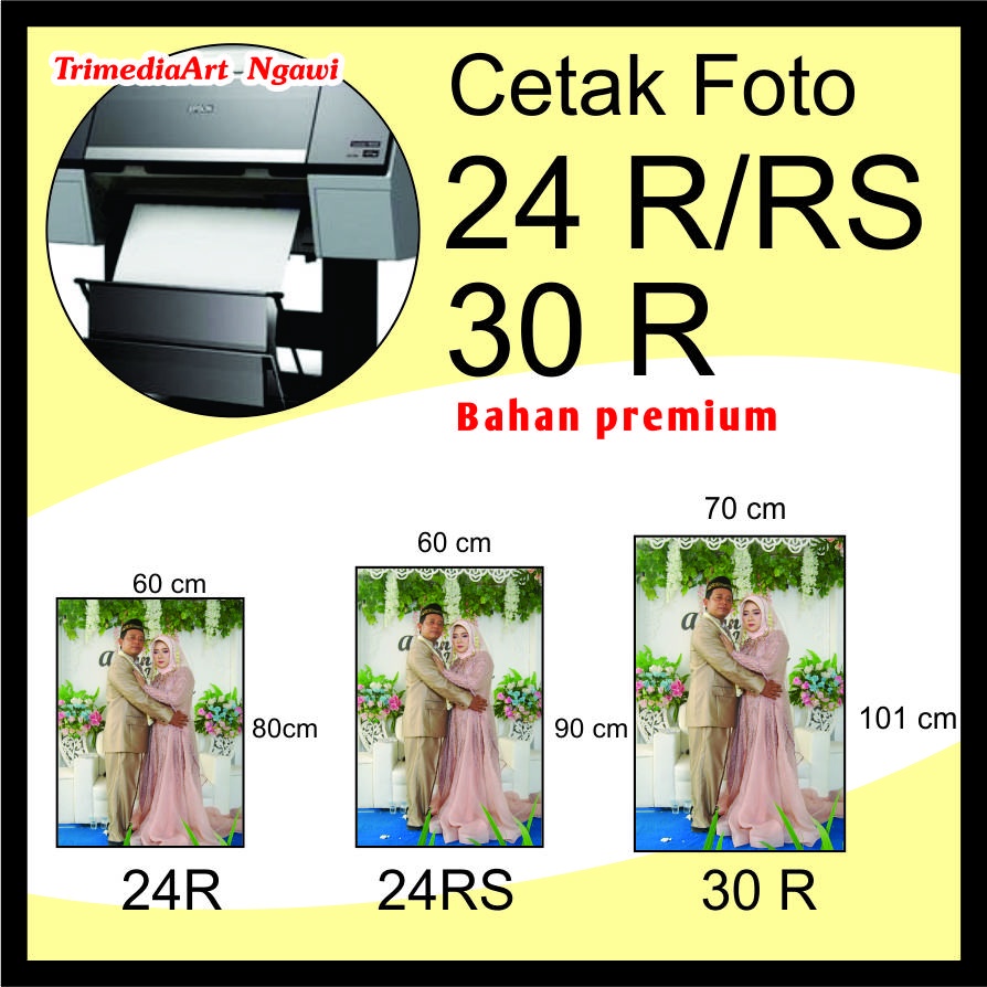 Cetak Foto 24R, 24RS $ 30 R