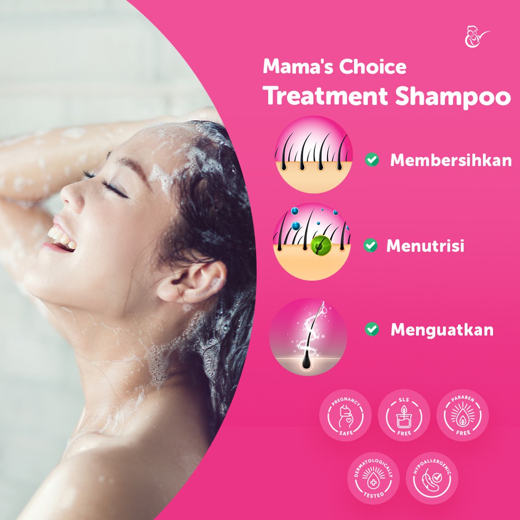 Mama's Choice Treatment Shampoo 150 ml ~ Sampo untuk Perawatan Rambut Rontok Ibu Hamil