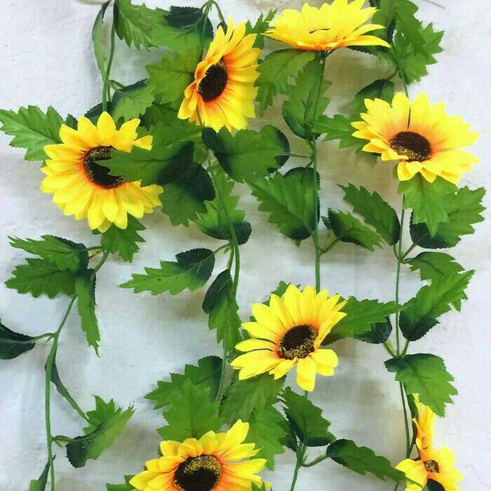 daun rambat bunga  plastik  bunga  hias bunga  rambat Shopee  