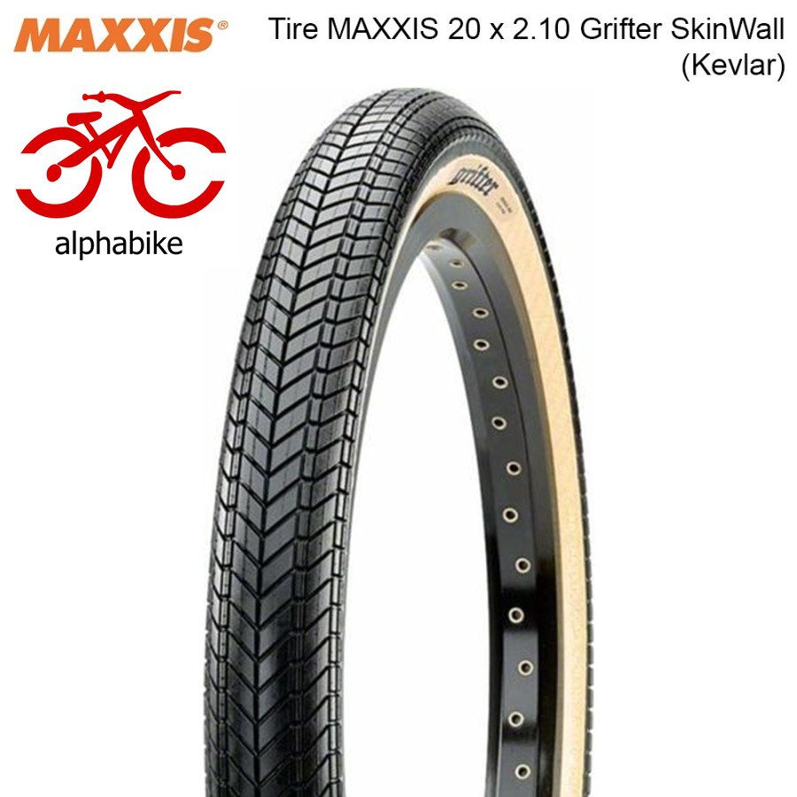 BAN LUAR MAXXIS GRIFTER 20 X 2.10 SKINWALL [BMX & FOLDING] - KEVLAR