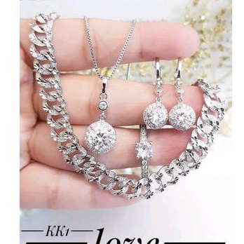 Xuping Set Perhiasan Wanita Silver 99225