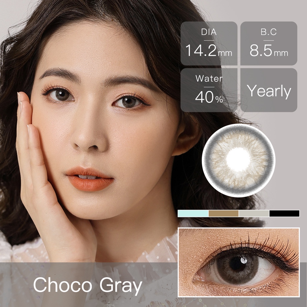 （COD）1 pasang lensa kontak warna diameter 14.00MM softlens , lensa kontak keren/lensa kontak korea/sepasang 2 buah